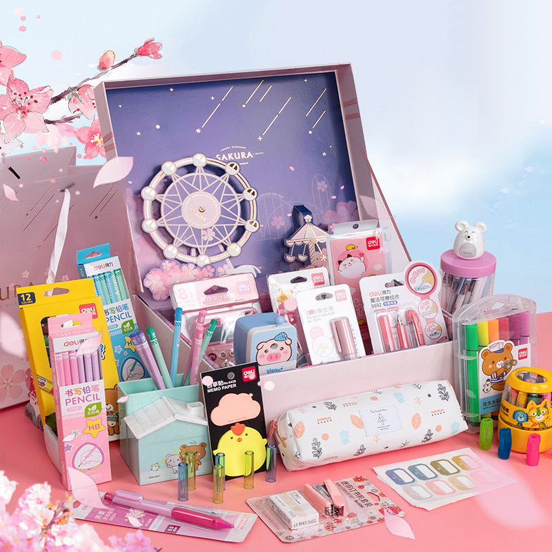 Stationery Set Gift Box for School Season Spree