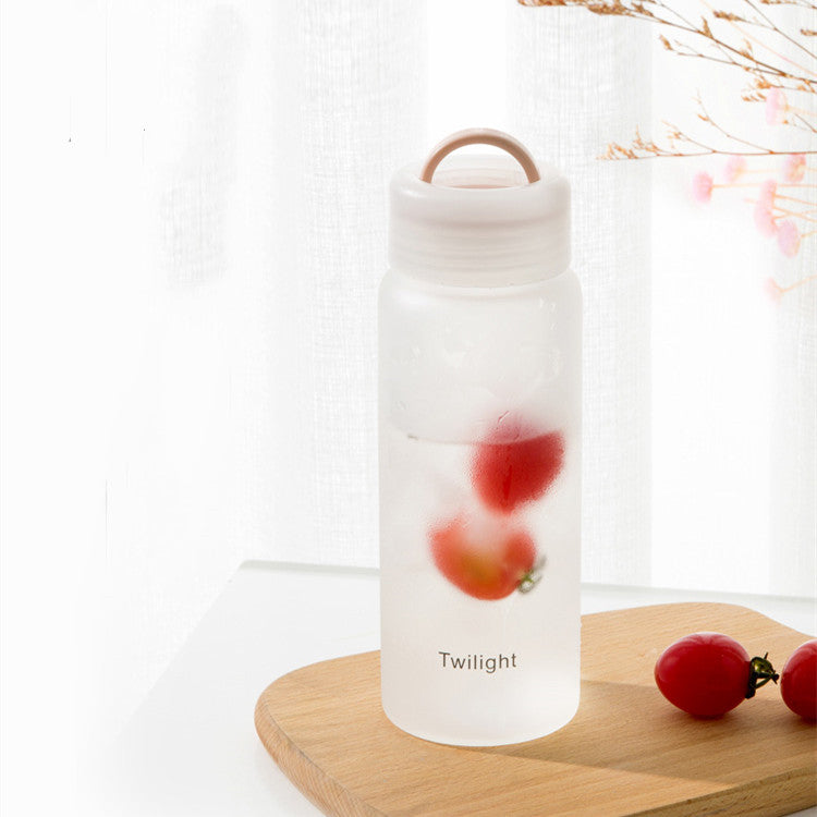 Student Fashion Portable Heat-Resistant Glass Mug
