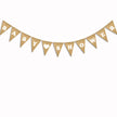 Party decoration linen pennants