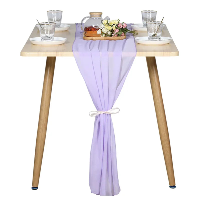 European And American Style Wedding Decoration Chiffon Table Flag