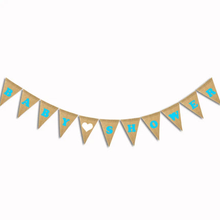 Party decoration linen pennants