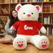 Plush toy ribbon teddy bear doll hugs bear dolls to give girls birthday gifts