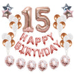 Birthday Party Sequined Balloon Background Decoration Set