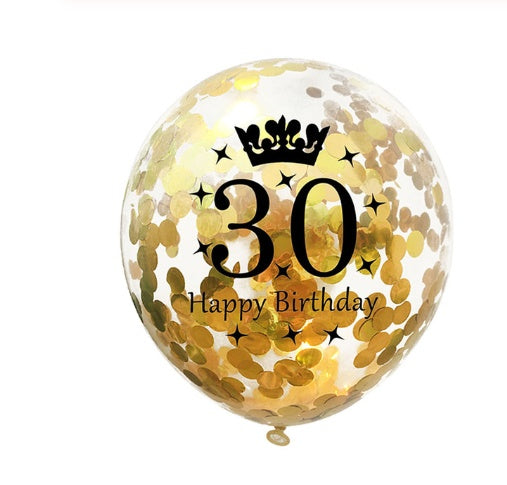 Balloons confetti balloon numbers