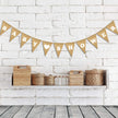 Party decoration linen pennants