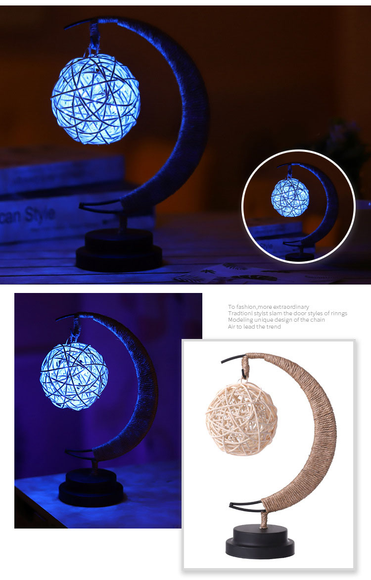 LED Moon Light Decor Ornament Night Light Star Decorative Lamp