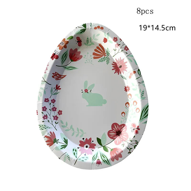 Easter Rabbit Paper Plate Eggs Gift