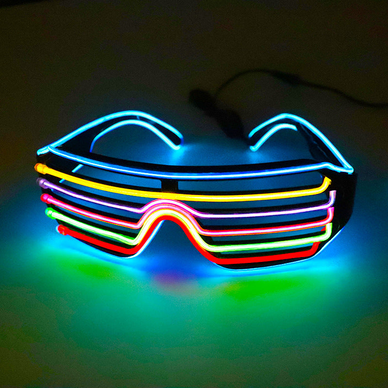 Color Shutter Glasses: Luminous Party Prop