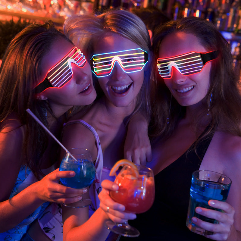 Color Shutter Glasses: Luminous Party Prop