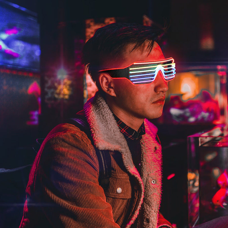 Color Shutter Glasses: Luminous Party Prop