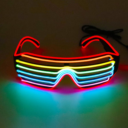 Color Shutter Glasses: Luminous Party Prop