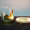 Ramadan Mosque Night Light with Wooden Base Decoration