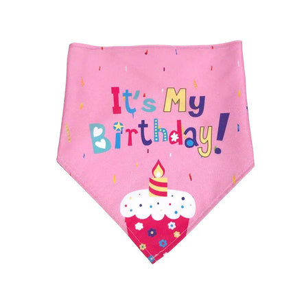 Pet Birthday Triangle Towel Dog Birthday Set