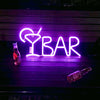 LED Neon Letter Shape BAR Light for Party and Room Decor