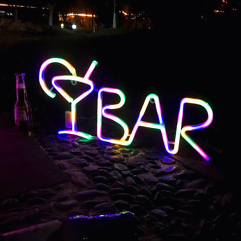 LED Neon Letter Shape BAR Light for Party and Room Decor