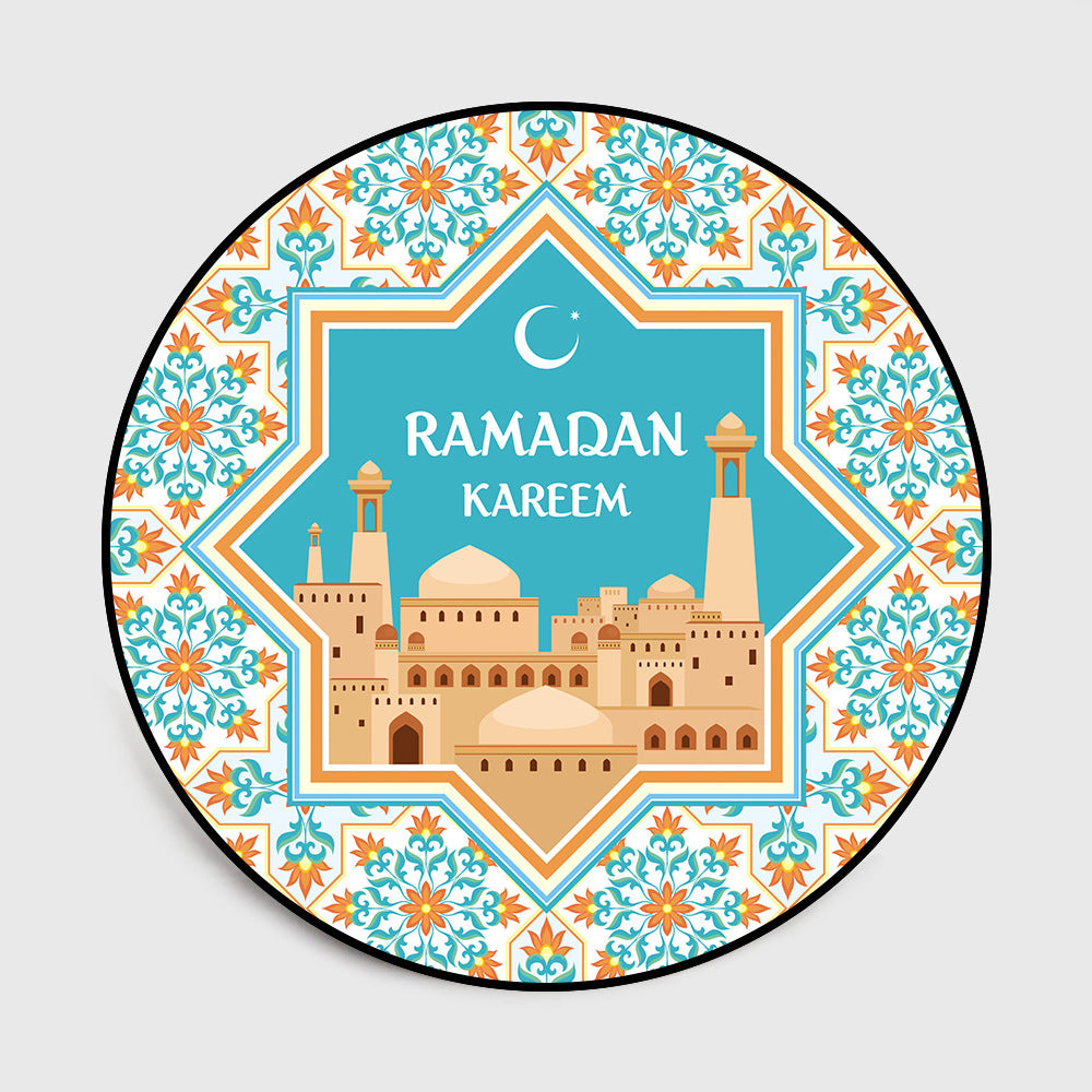 Islamic Ramadan Festival Moon Camel Round Floor Mat