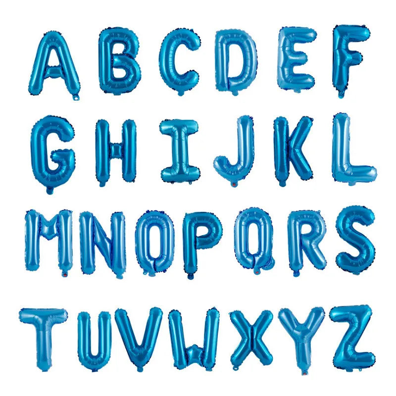 English Alphabet Aluminum Balloons