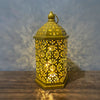 Home Decor Metal Lantern – Eid Mubarak Night LED Decoration