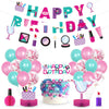 Girls Birthday Party Balloons Decorations Banner