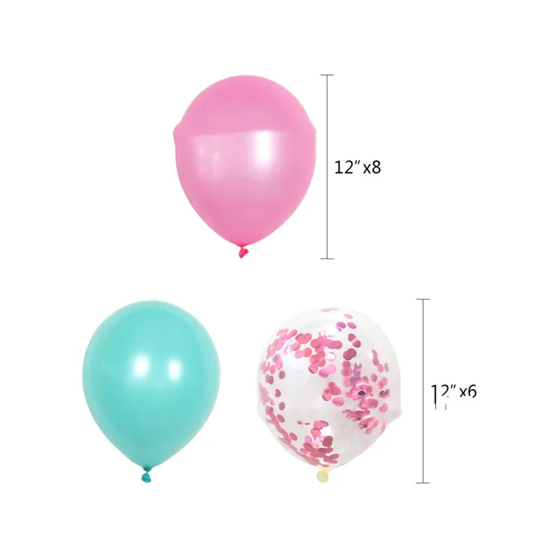 Girls Birthday Party Balloons Decorations Banner