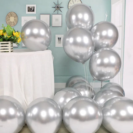 Metal Chrome Balloons Thick Latex Wedding Birthday Party Decoration