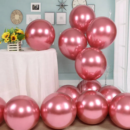 Metal Chrome Balloons Thick Latex Wedding Birthday Party Decoration