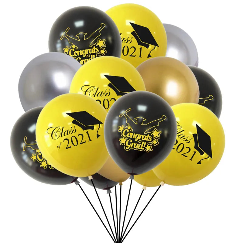 Graduation Party Banner and Balloon Set