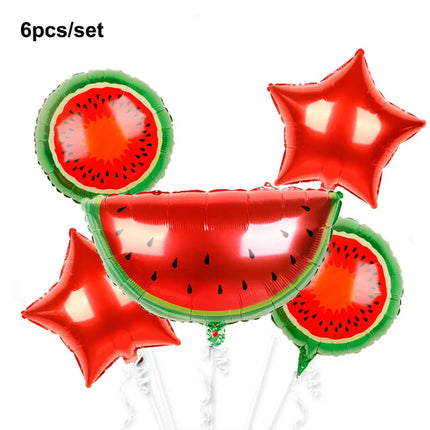 Fruit Set Aluminum Balloons Summer Fruit Party