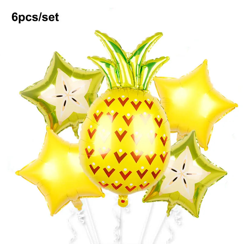 Fruit Set Aluminum Balloons Summer Fruit Party