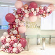 Elegant Rose Pink Decorative Balloon Set for Celebrations