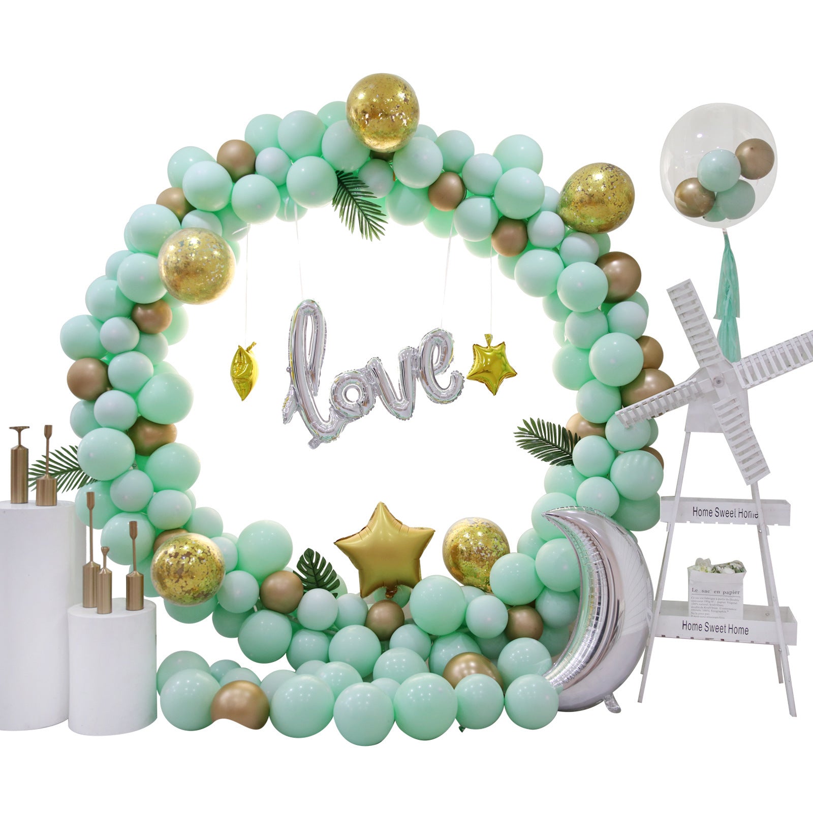 Mint Green Balloon Decoration Set