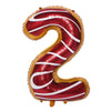 Donut Number Aluminum Foil Balloon Birthday Party Decoration