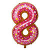 Donut Number Aluminum Foil Balloon Birthday Party Decoration