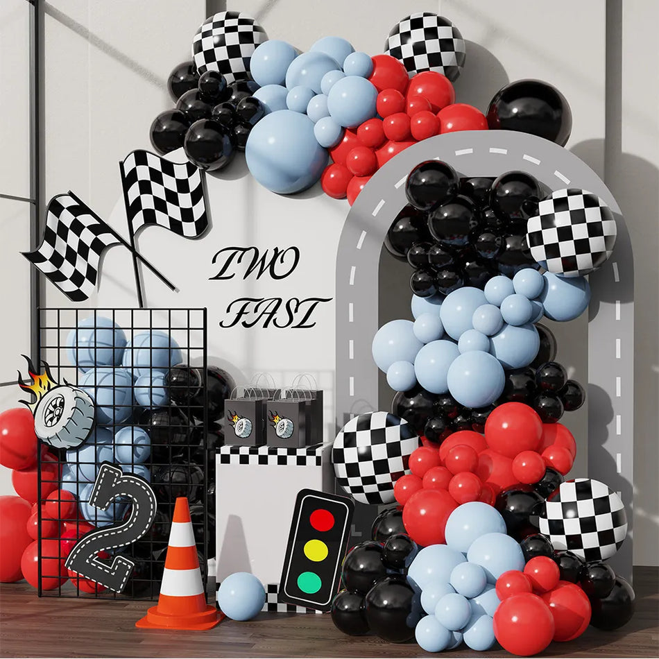 Racing Theme Balloon Set Party Decoration