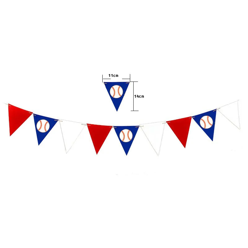 Baseball Theme Party Birthday Pulling Banner