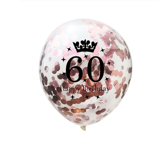 Balloons confetti balloon numbers