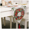 Knitted Cloth Christmas Table Runner - Merry Christmas Decor