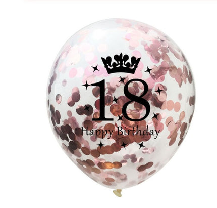 Balloons confetti balloon numbers