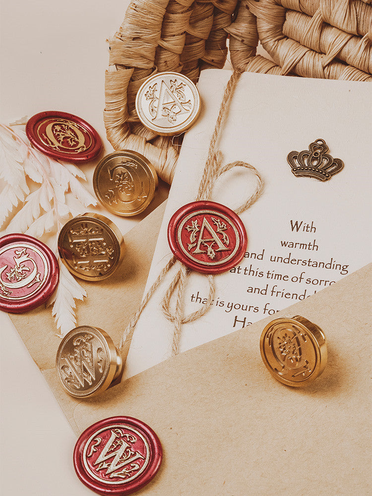 Letter Series European Retro Invitation Envelope Diary Wax Seal