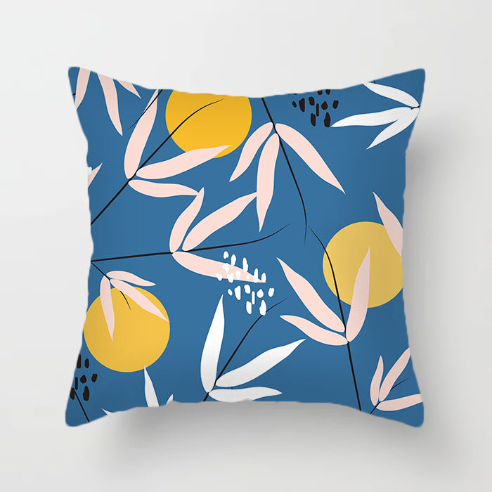 Tropical Plants And Fruits Cushion Cover