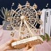 Rowood 3D Wooden Ferris Wheel Music Box Puzzle Kit