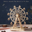 Rowood 3D Wooden Ferris Wheel Music Box Puzzle Kit