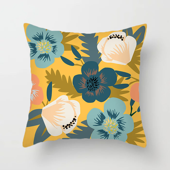 Tropical Plants And Fruits Cushion Cover