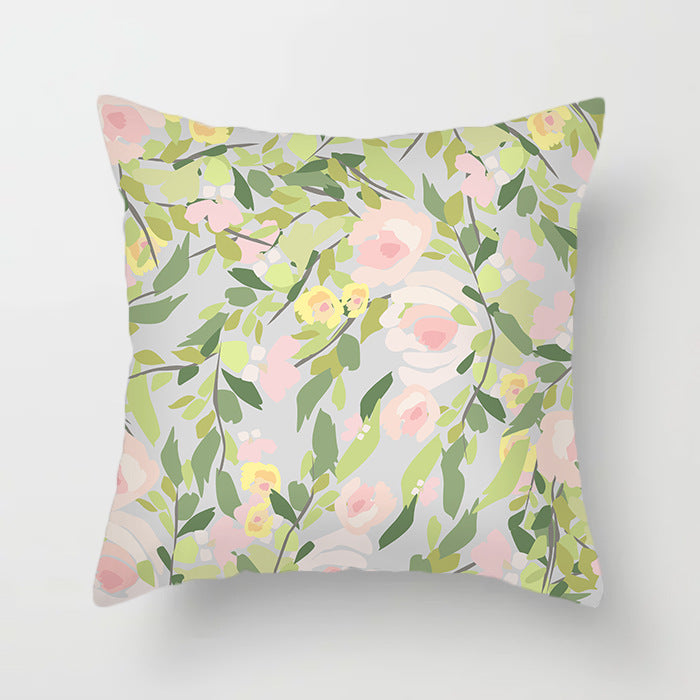 Tropical Plants And Fruits Cushion Cover