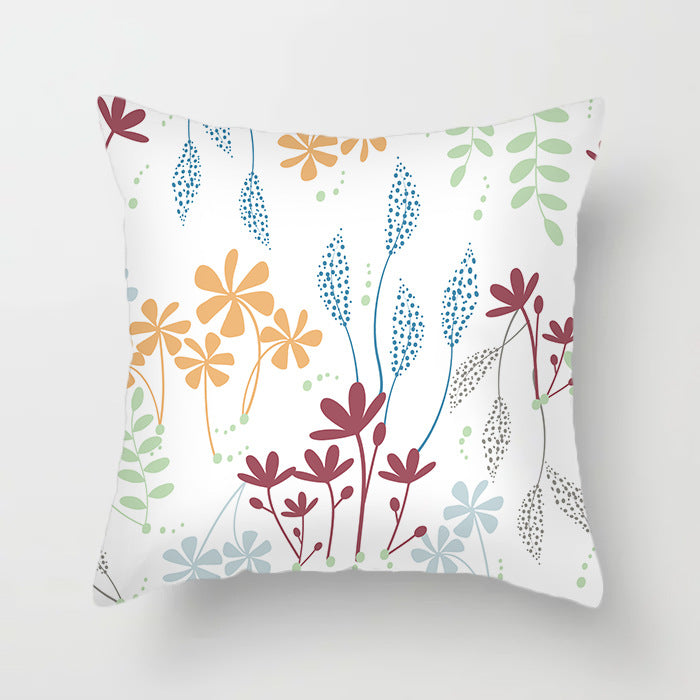 Tropical Plants And Fruits Cushion Cover