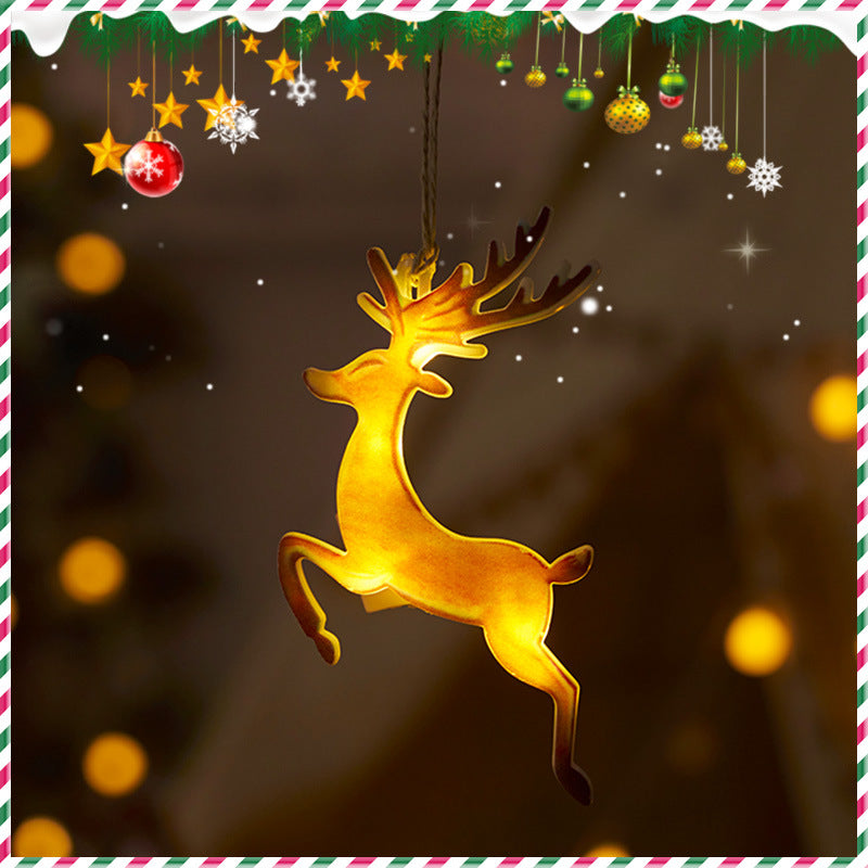 Holiday Decoration Arrangement Hanging Lights Christmas Tree