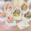 Middle Blossom 3D Blessing Greeting Card Envelope