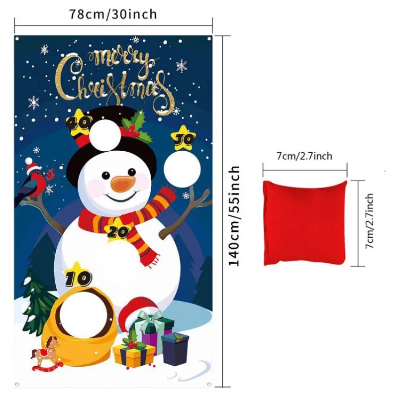 Throwing Game Flag Party Decoration Santa Flag