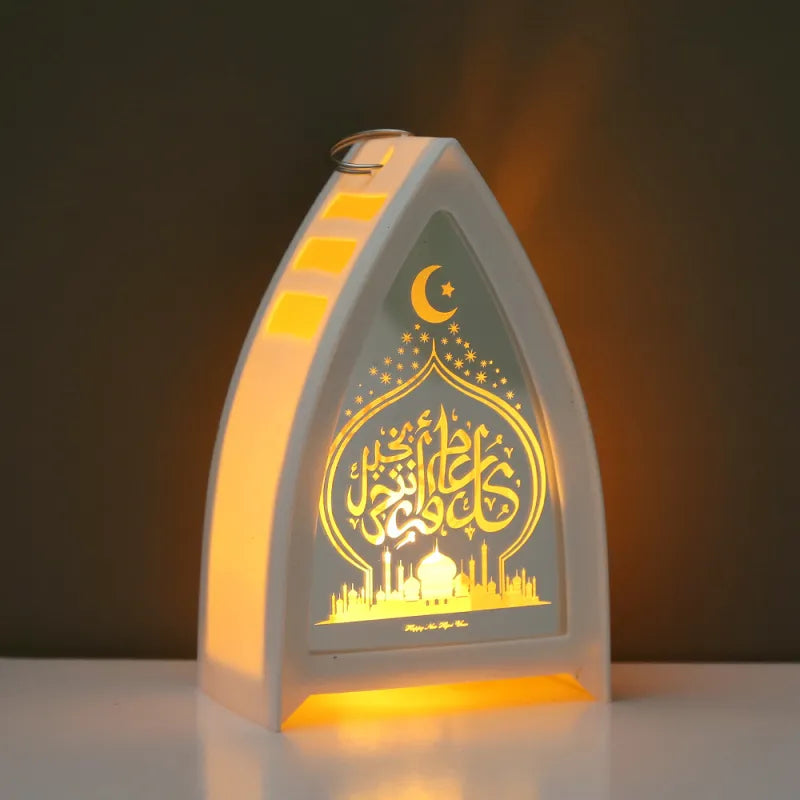 LED Illuminated Arab Lanterns For Middle Eastern Holiday Electronic Candle Decorations