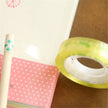 Adhesive transparent stationery tape